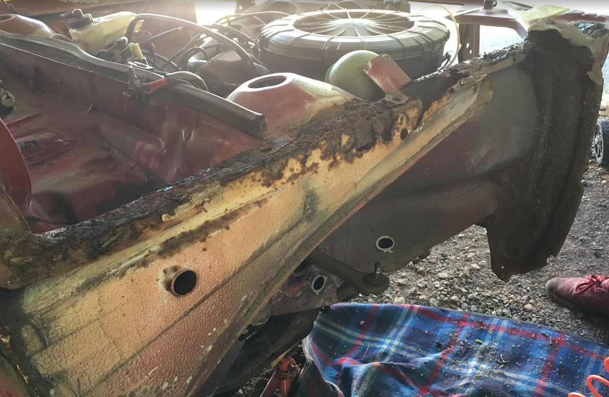 Rost am Audi 80 B2